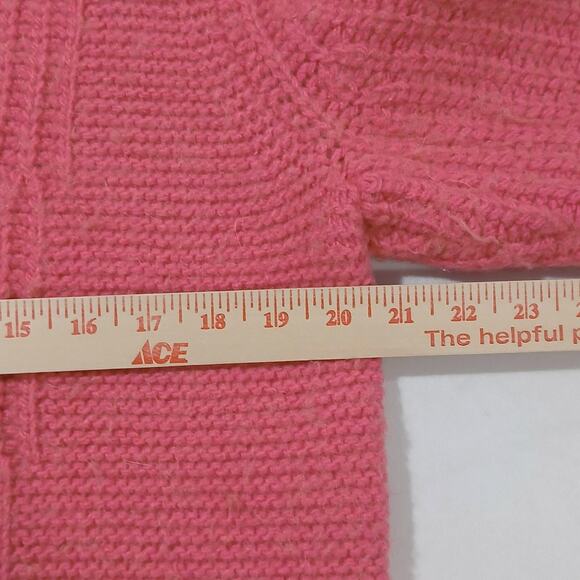 Banana Republic Sweater Womens XL Pink Strawberry Turtleneck Wool Alpaca - Picture 7 of 9